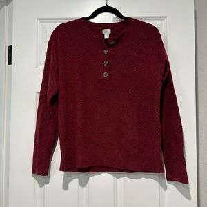 Cozy soft red sweater lounge set